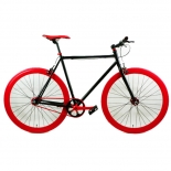 2016 red tire black fixed bike